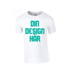 Gildan GI6400 Vit T shirt m. rundad hals front