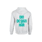 Gildan GN940 Hoodie Huvtröja Askgrå baksida