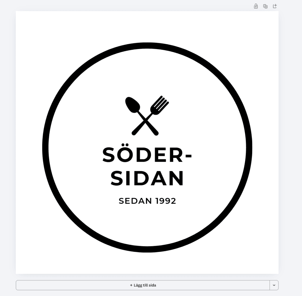 10x10 logga bröst söder sidan