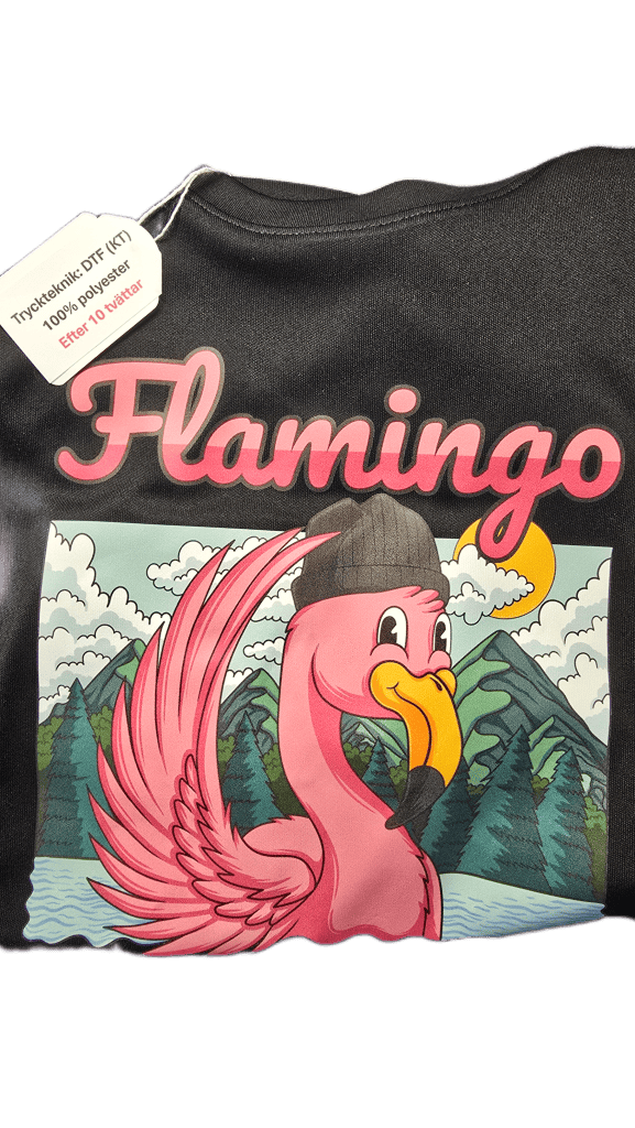 DTF KT 100 polyester svart 10st tvättar