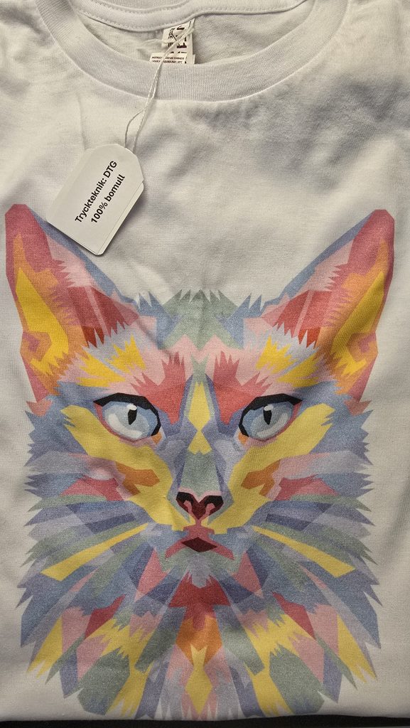 DTG 100 bomull vitt plagg