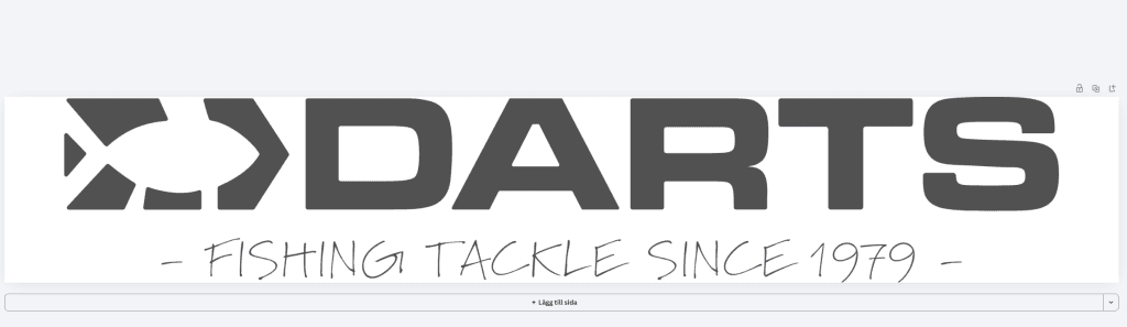 Darts logga över bröst