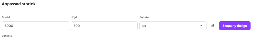 Logga över bröst canva inställningar