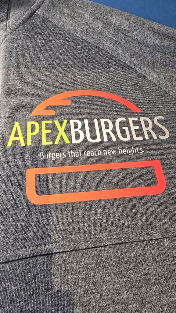apex burgers dtf vänster bröst