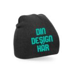 Beechfield Original Pull On Beanie egen design svart