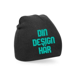 Beechfield Original Pull On Beanie egen design svart